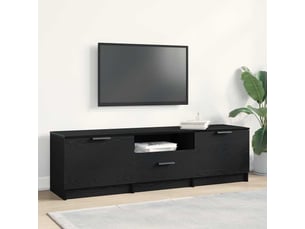 Meuble tv coloris noir 140 cm <strong></strong>  <strong></strong>