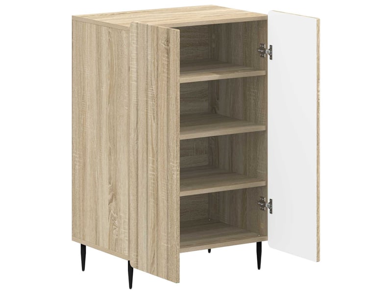  Meuble à chaussures, cabinet à chaussures zwolle 59,5x39,5x91,5 cm chêne sonoma  - Conforama C