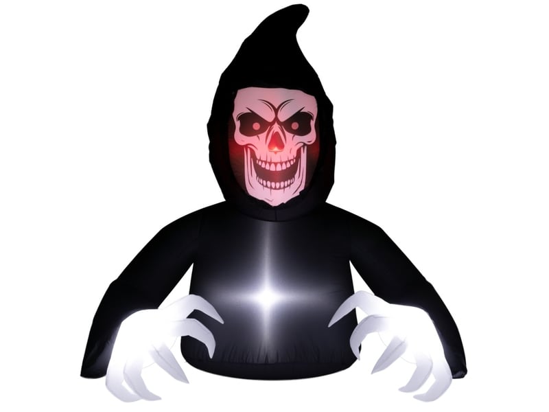  Décoration gonflable halloween 190x115x180 cm led noire  - Conforama A
