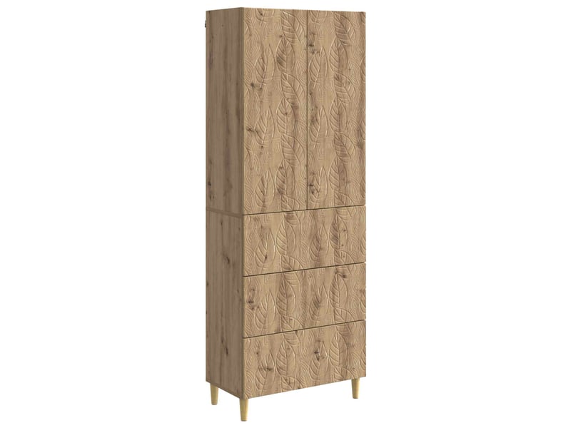 Ensemble de meubles 2 pcs, rangement de salon 66 x 34,5 x 90 cm bois d'ingénierie shl2894 - Conforama A