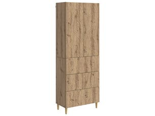 Armoire <strong></strong> <strong></strong> coloris bois clair largeur 66 cm