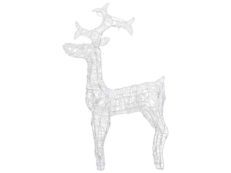  Renne de décoration de noël 90 led 60x16x100 cm acrylique  - Conforama D