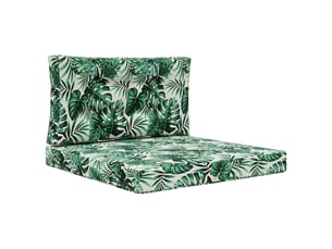 Coussin de canapé d'extérieur, coussin de chaise polyester motif feuilles cf54118