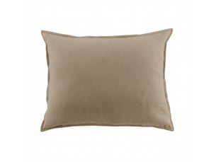 Taie d'oreiller 50x70 cm flanelle de coton jasmine ficelle