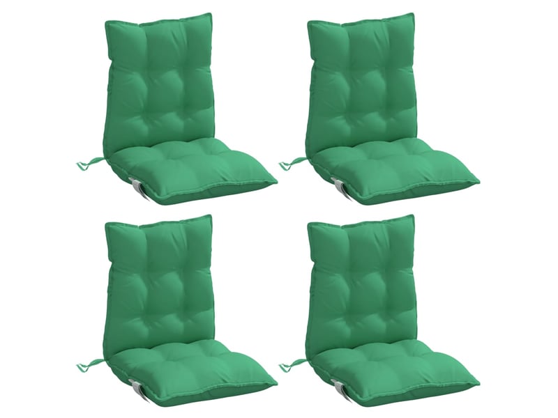  Lot de 4 coussins d'extérieur, coussins de chaise vert 100 x 50 x 7 cm cf56427  - Conforama C