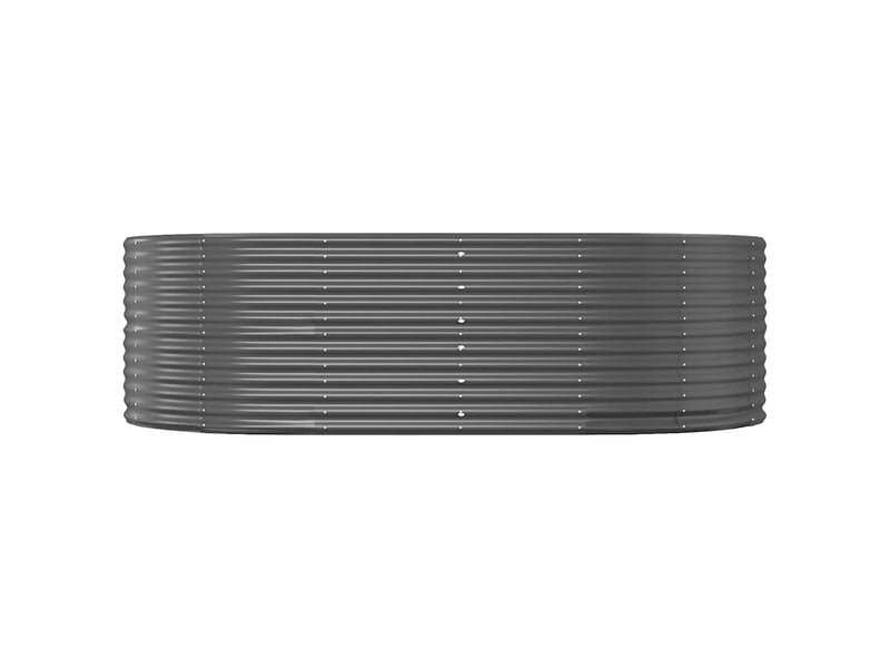  Jardinière - bac à fleurs surélevée anthracite 212 x 140 x 68 cm acier galvanisé  - Conforama C