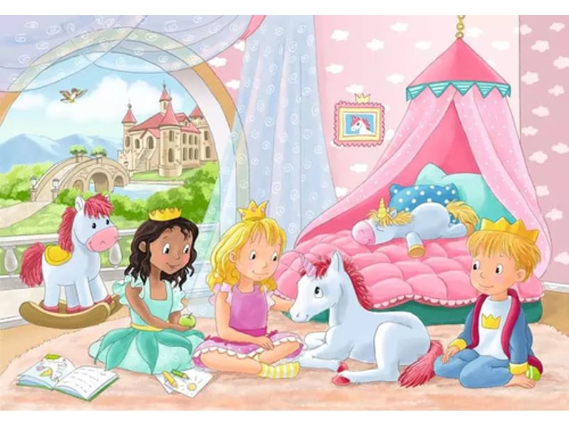  Puzzle 2x12 pieces amitie enchantee 12.000.858 - Conforama B
