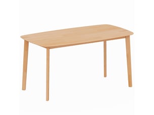Table à manger rectangulaire pour 6 personnes table de cuisine 150 cm en bois massif bois naturel 150 x 80 x 76 cm