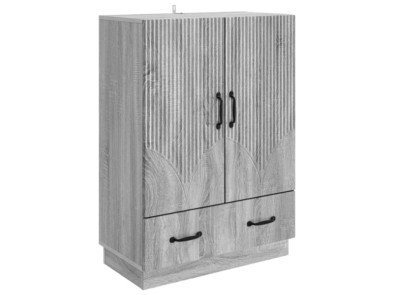 Buffet - bahut - meuble de rangement sonoma gris 66 x 34,5 x 92 cm bois d'ingénierie - Conforama A