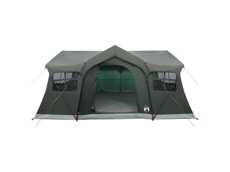 Tente de camping, tente familiale vert armée 10 personnes polyester et acier - Conforama D