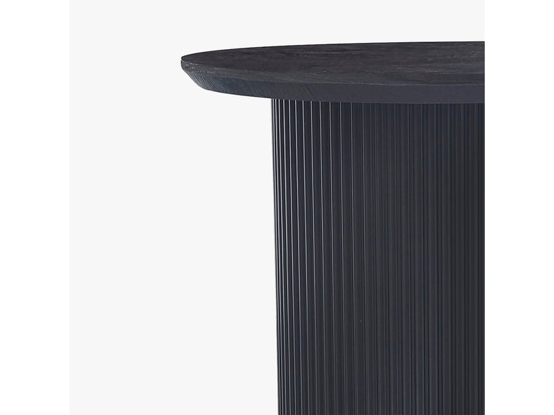  Table basse ronde couleur marron foncé d50 cm  - Conforama C