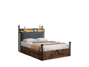 Lit simple 90x190 cm    coloris noir
