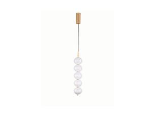Nova luce klelia suspension mince en laiton doré, ampoule led triac dimmable 30 w, 2482 lm, 3000 k