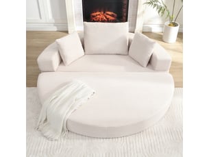 Deplimousse convertible 2 places <strong>OKMYHOME</strong> <strong></strong> beige clair