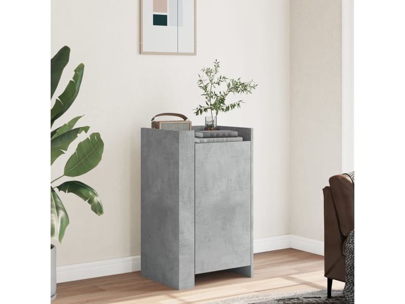  Buffet - bahut - meuble de rangement gris béton 45x35x75 cm bois d'ingénierie  - Conforama B