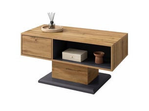 Table basse rectangulaire coloris bicolore LPOSPI  - 50 cmx100 cm
