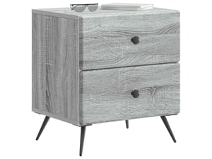 Table de chevet 2 pièces sonoma gris 43 x 34,5 x 47,5 cm