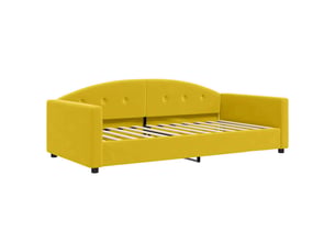 Lit simple 100x200 cm coloris jaune