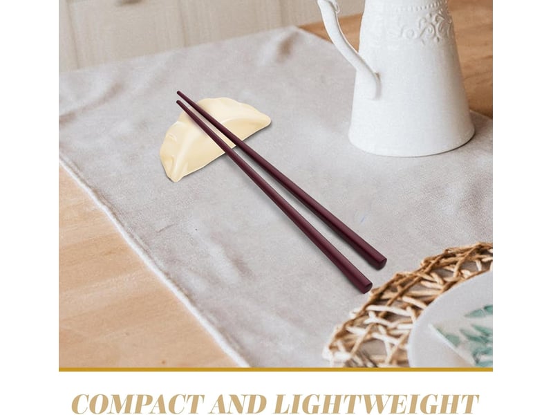  Lot de 4 supports à baguettes en céramique blanche porte-baguettes pratiques et décoratifs pour maison et restaurant repose-baguettes anti-roulement  - Conforama B