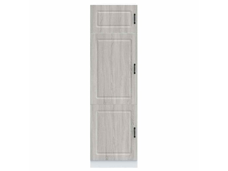  Meuble de rangement, armoire de cuisine kalmar sonoma gris bois d'ingénierie shl5388  - Conforama C