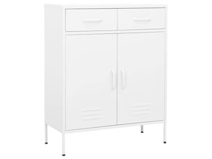 Armoire de rangement, rangement bureau blanc 80x35x101,5 cm acier shl2252