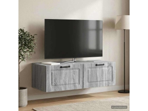 Meuble tv coloris gris 98 cm <strong></strong> <strong></strong>
