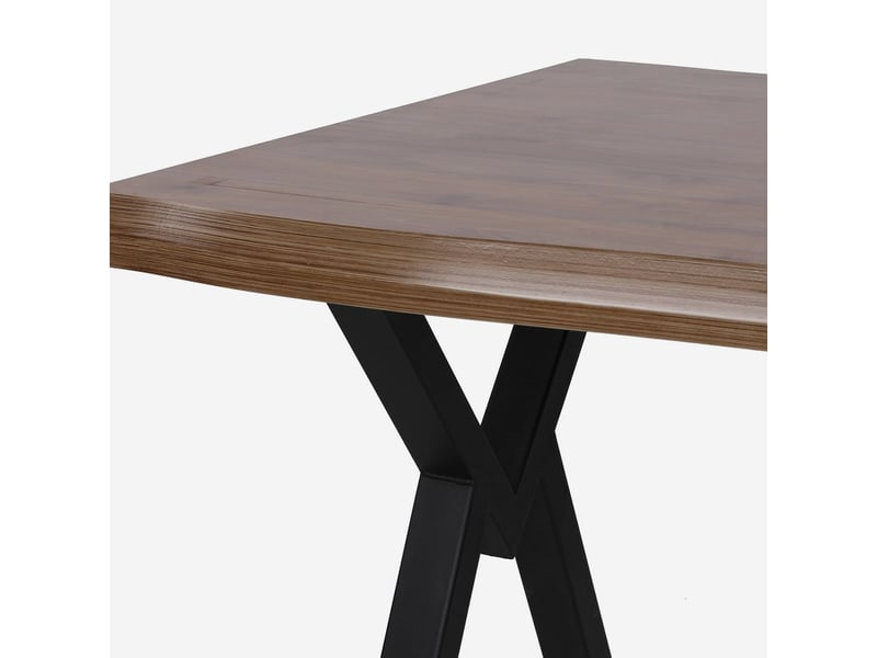  Table de salle à manger moderne avec pieds en métal efor  - Conforama C
