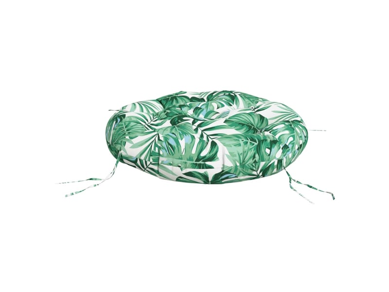  Coussin rond, coussin d'assise à motif de feuilles ø 60 x11 cm tissu oxford cf56598  - Conforama D