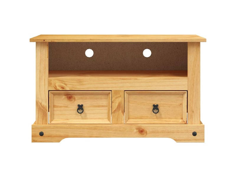  Meuble tv - banc tv - meuble de rangement gamme corona pin mexicain 91x43x56 cm  - Conforama D