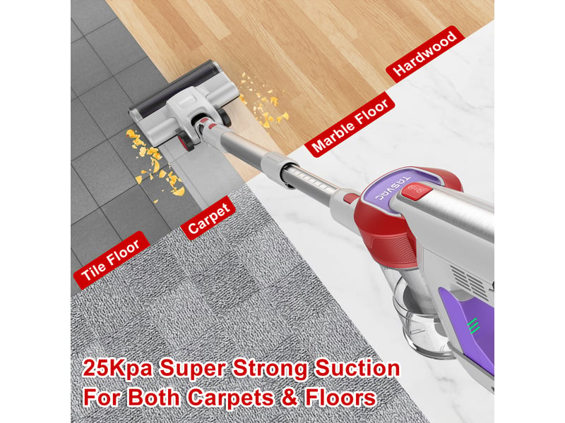  Aspirateur balai sans fil avec écran led, brosse rouleau souple, moteur 260 w, jusqu’à 50 min d’autonomie  - Conforama D