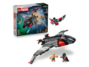 Lego marvel 76347 avengers doomsday quinjet avion avec 4 minifigures 433 pieces