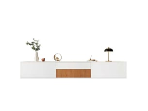 Meuble tv coloris blanc 180 cm MEUBLIV