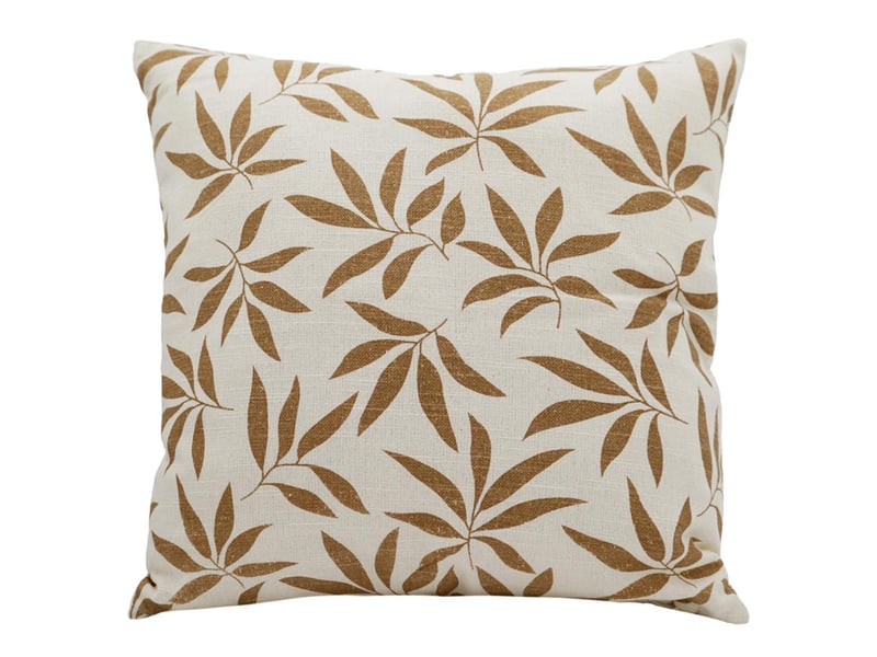  Coussin déco imprimé salsa 45x45cm naturel  - Conforama A