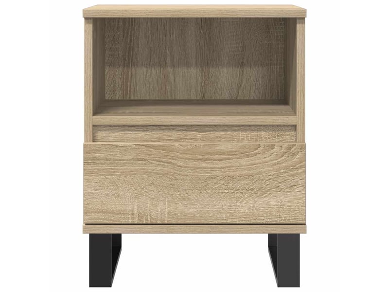  Lot de 2 tables de chevet - cabinet de chevet - table de nuit chêne sonoma 40x35x50 cm bois ingénierie  - Conforama C