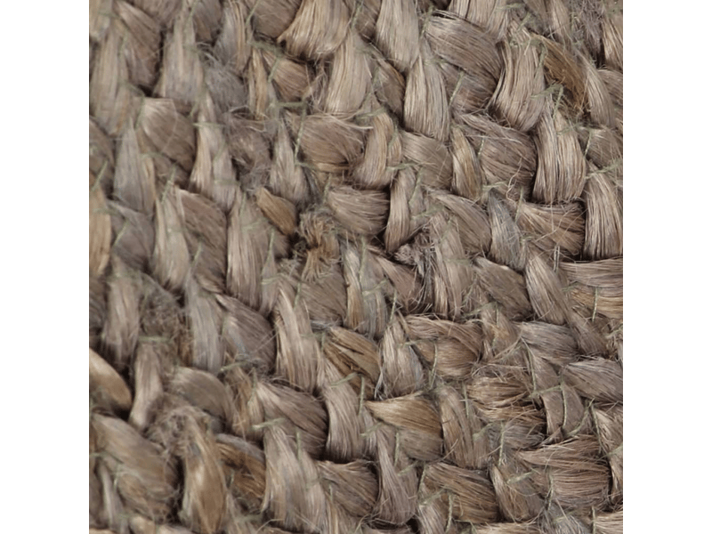  Tapis fait à la main jute rond 90 cm gris - comfortxl 133662 - Conforama D