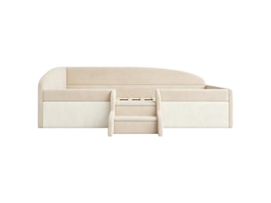 Lit simple 90x190 cm ZOVIRA coloris beige