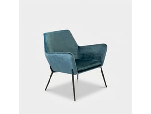 Fauteuil fixe AHD AMAZING HOME DESIGN  Velours bleu