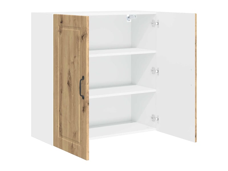  Meuble mural de cuisine, armoire de cuisine chêne artisanal 80x31x80cm shl3883  - Conforama E