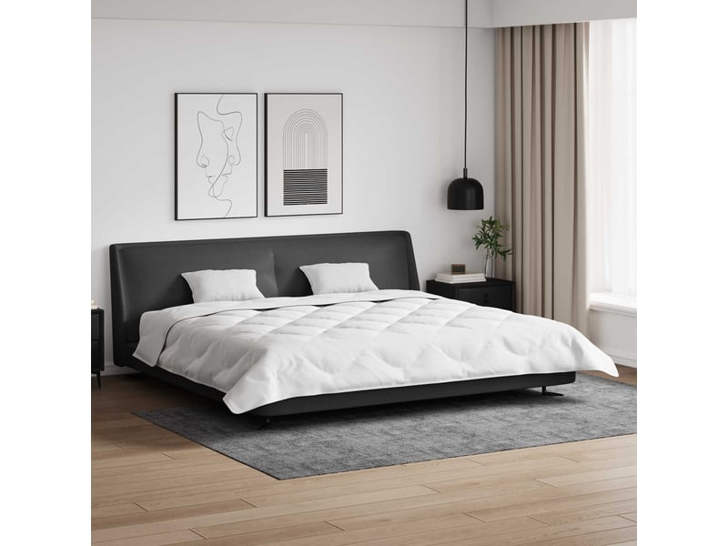 Couette avec oreillers 3 pcs - duvet blanc microfibre et plumes d'oie - Conforama B