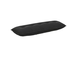 Coussin de dos, coussin de dossier noir 140 x 50 cm tissu en velours côtelé cf54825