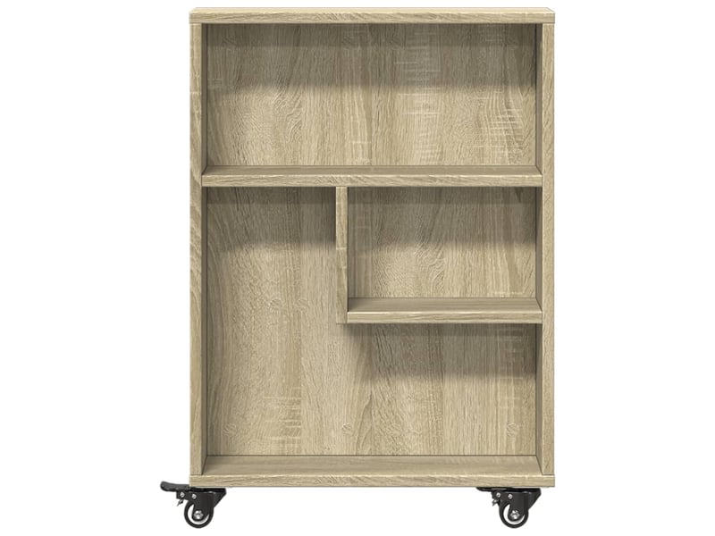  Chariot de rangement étroit chêne sonoma 48 x 13 x 68 cm bois d'ingénierie  - Conforama D
