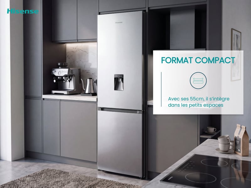 Réfrigérateur combiné (congél en bas) HISENSE RB343D4WDC - Conforama H