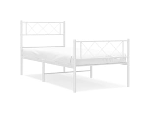 Lit simple 100x200 cm coloris blanc