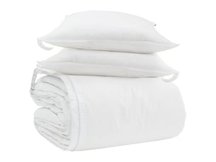 Ensemble de duvet avec oreiller 3 pièces - couette blanc plume de canard