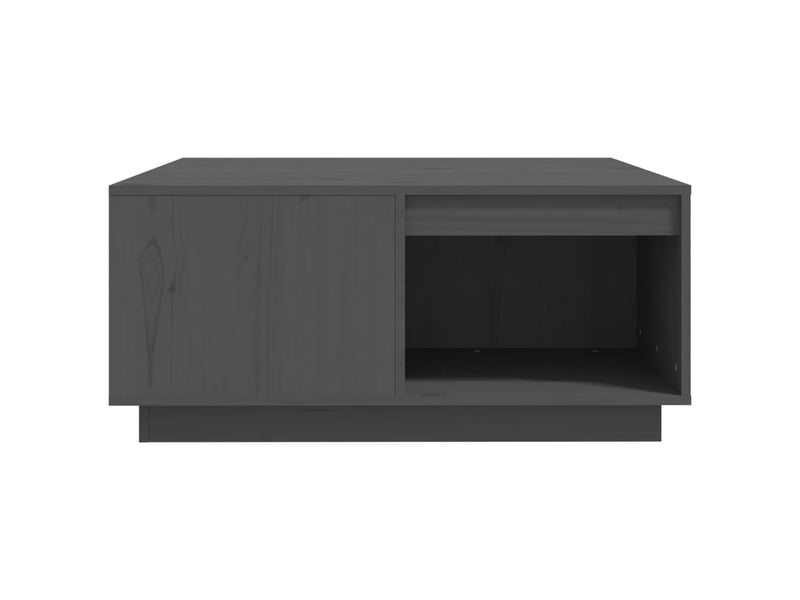  Table basse | table de salon gris 80x81x36,5 cm bois massif de pin  - Conforama E