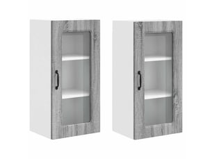 Meuble mural de cuisine | armoire de cuisine 2 pcs gris sonoma shl1042