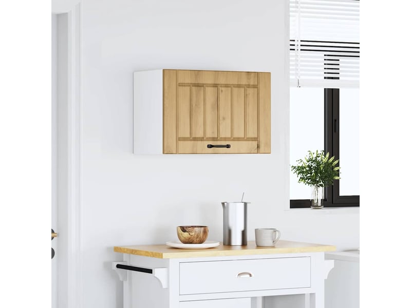  Armoire murale de cuisine lucca chêne artisanal bois ingénierie shl6541  - Conforama C