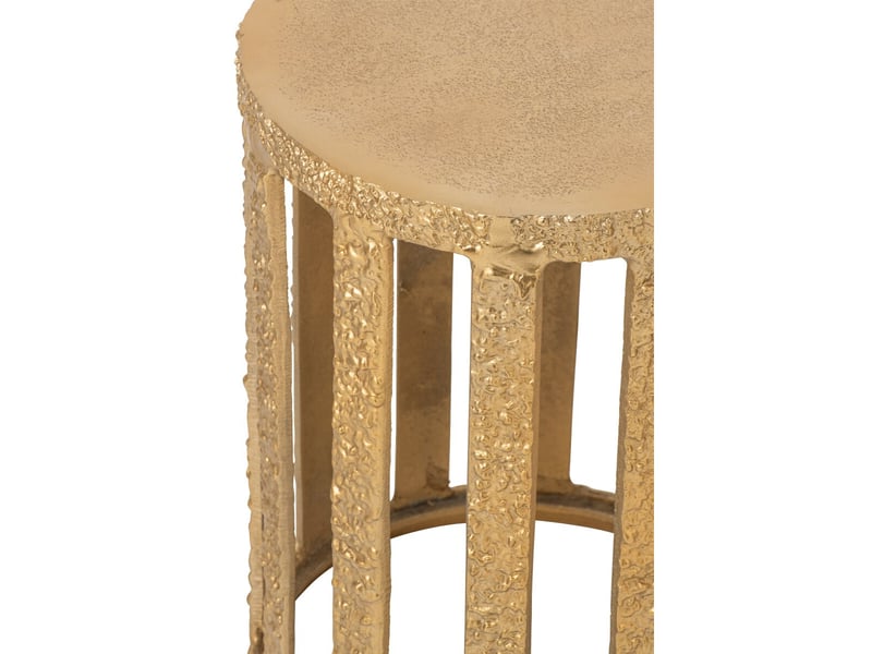  Table d'appoint design en métal gwene 45cm doré  - Conforama B