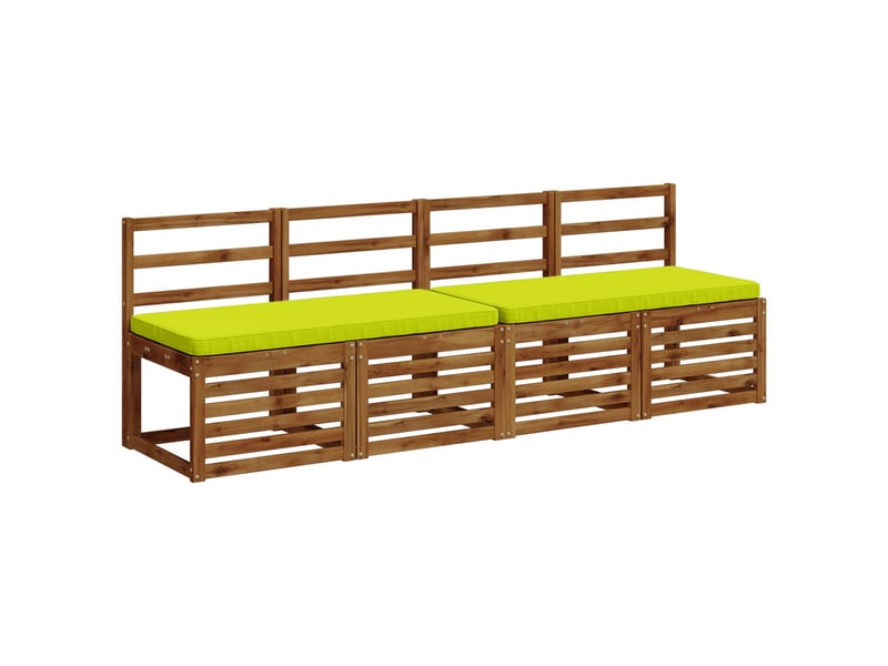 Lot de 2 coussins de banc, coussins d'assise vught 100 % polyester vert vif. Cf58251 - Conforama C