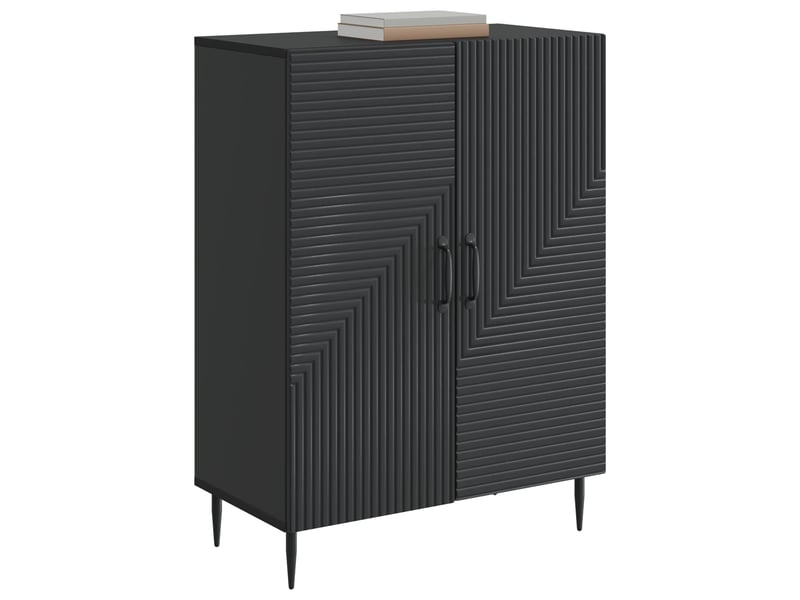 Buffet - bahut - meuble de rangement noir 66 x 34,5 x 89,5 cm bois d'ingénierie - Conforama C